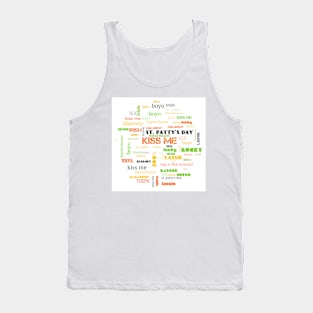 Kiss me I'm irish Tank Top